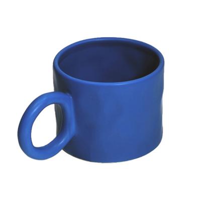 China Idea Mark Cup Minimalist Style Minimalist Style Gift Ceramic Coffee Mug Nordic Nordic Mug With Ring Handle for sale