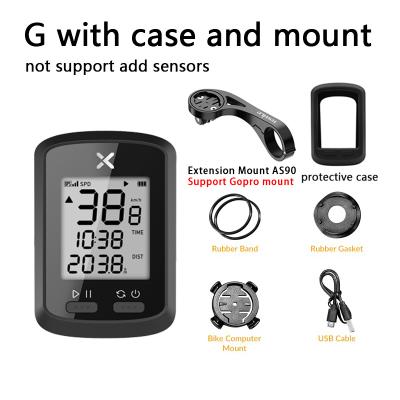 China XOSS G GPS Wireless Bike Computer Bike Speedometer For Bicycle With Case And Mount 1.8 Inch Wireless Bicycle Computer for sale