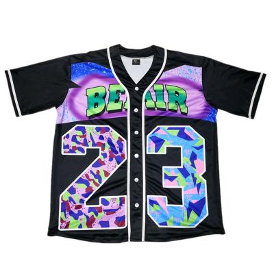 China Customized Wholesale Antibacterial White Tackle #23 BEAIR BASEBALL Singlet Twill Embroidered Uniform for sale