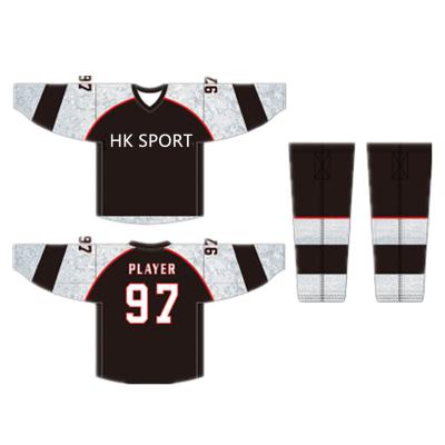 China Custom Sublimated Toronto Blue Jays Hockey Uniform Sets Home And Away Jerseys And Socks for sale