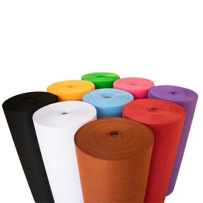 China Amazon Hot Selling Manufacturer Customized Breathable 1mm Needle Punched Nonwoven Fabric 100% Polyester Felt Fabric for sale