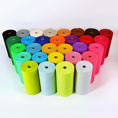 China Breathable Chemical Fiber Soft Needle Punched Nonwoven Fabric 100% Recycled Polyester Felt Fabric Roll for sale