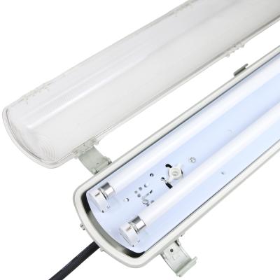 China Warehouse IP65 IK08 Led Tube 600mm 1200mm Batten Waterproof Light Lighting For Supermarket for sale