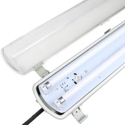 China Warehouse Factory Sales OEM IP65 IK08 LED Tube Batten Light for Warehouse Use Tri-proof Tube Light for sale