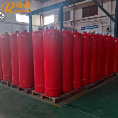 China 70L 90L 100L de acero al carbono Fm200 cilindro de gas de nitrógeno para sistema de supresión de incendios de 4.2MPa / 5.6MPa en venta