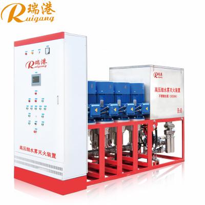 China 14MPa Stainless Steel Water Mist Fire Extinguishing System With Dual Jockey Pumps for sale