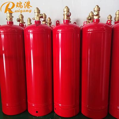 China Capacidad 180L cilindro rojo FM200 con 450 mm de diámetro 4.2MPa Presión de almacenamiento en venta