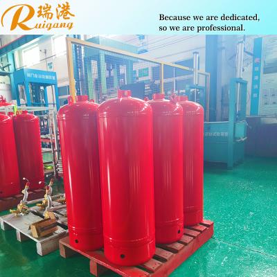 China Red  120L Capacity 25 Bar FM 200 Cylinders With 6.3mm Wall for sale