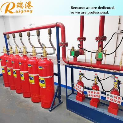 China Automatic FM200 Fire Extinguishing System with 70 Liter Steel Piping for Commercial Buildings for sale