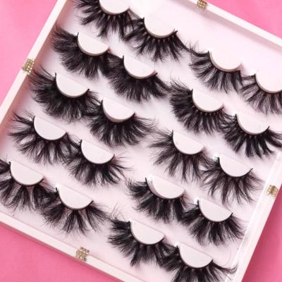 China Super long 30 mm dramatic wholesale lashes bulk original mink lashes set faux mink lashes for sale