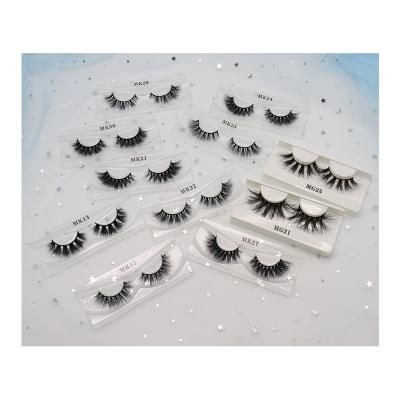 China Customized premium long excellent natural quality mink lashes boxes mink eyelash human minklashes for sale