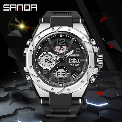 China Waterproof Alarm Fashion Women Men Sport Analog Wristwatch Custom Logo Digital Watch Chronograph LED Digital Watch for sale