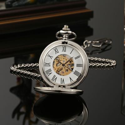 China Custom Automatic Mechanical Pocket Watch Vintage Long Chain Antique Watches Mechanical Pocket Watch For Promotion Gifts for sale