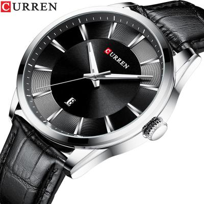 China CURREN 8365 Water Resistant Quartz Watches Men Leather Strap Men's Business Casual Clock Reloj Hombres for sale