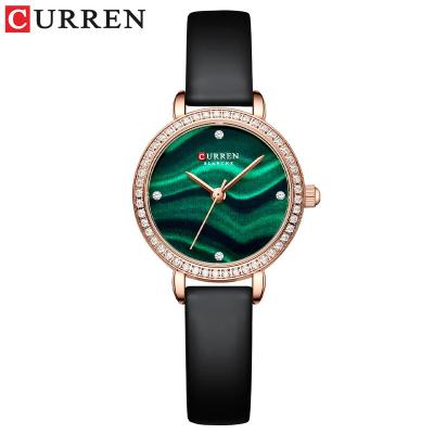 China Popular Water Resistant CURREN 9083 Fashion Green Ladies Watches Quartz Luxury Woman Women Wrist Japan Leather Watch for sale