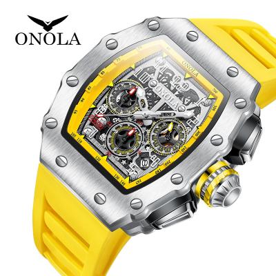 China New Automatic Date ONOLA 6826 Luxury Sport Watches Japanese Chronograph Watch Quartz Movement Watches for sale