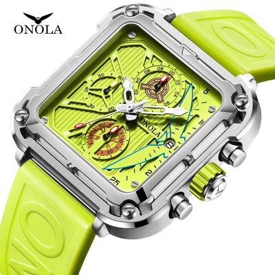 China ONOLA 6831 Date ONOLA 6831 Automatic Luxury Quartz Watch Men Chronograph Watches Waterproof for sale