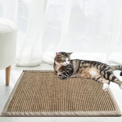 China Anti Slip Breathable Natural Sisal Cat Scratching Mat for sale