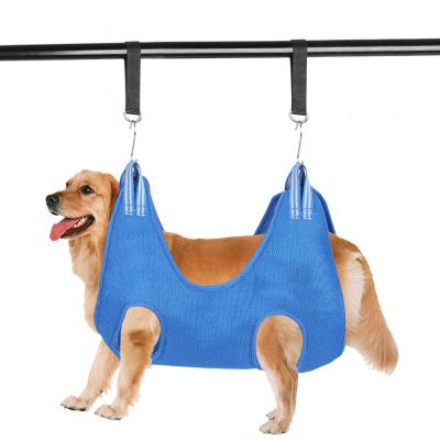 China Wholesale Dog Stocked Wash Grooming And Trimming Nail Hammock Pet Grooming Hammock for sale