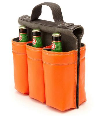 China Recyclable Six-slot Pannier Style Bike Bicycle Bag 6 Bottle Carrier With Handle for sale