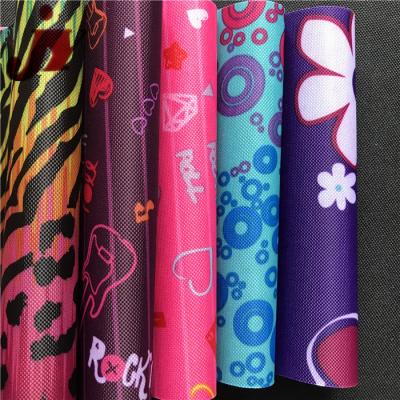 China China factory hot sale100% denier 600D waterproof coated polyester printed pvc coated fabric for sale