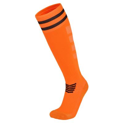 China Breathable Long Tube Sports Socks For Kids Non-slip Football Training In Summer for sale