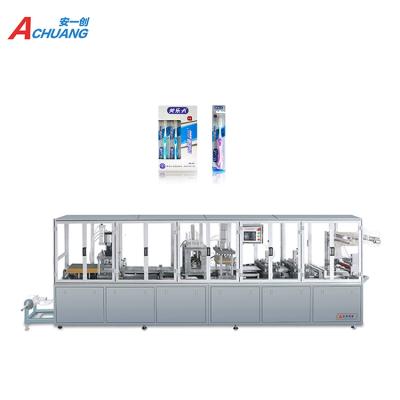 China New PVC/PET Automatic Fast Plastic Commodity Paper Card Blister Packing Machine For Toothbrush Bulb Light Pencil for sale