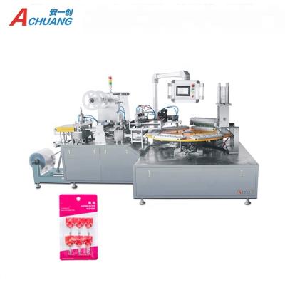 China New PVC 350 Commodities Small Blister Semi-automatic Paper Card Hand Violent Packing Machine For Scrubber Battery Lipstick for sale