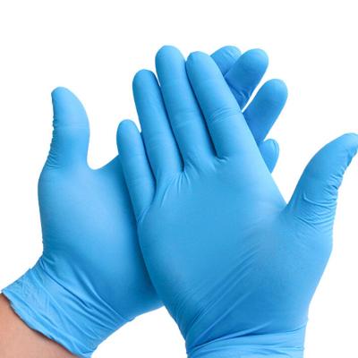 China Safety Hand Protect Blue Cheap High Quality Nitrile Gloves Powder Free Nitrile Gloves Food Grade Examination Nitrilo Guantes for sale