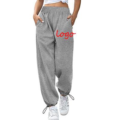 China QUICK DRY Gym Wear Casual Spring Slim Fit Loose Sweatpants Custom Women's Sports Pants & Trousers Unisex Jogger for sale