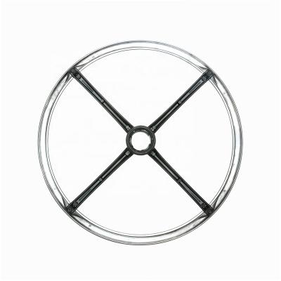 China 20 Inch Round Industrial Aluminum Bar Stool Floor Footring Protectors Around Low Bar Stools for sale