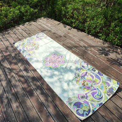 China China Factory Direct Sale 80 Polyester 20 Polyamide QUICK DRY 300gsm Suede Printed Microfiber Ultra Soft Absorbent Yoga Towel for sale