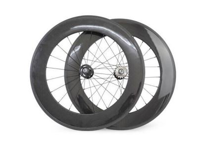 China Hot sale 700c  88MM Carbon clincher wheelsets with width 23mm fixed gear for track bike for sale