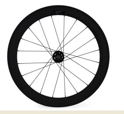 China 2014hot sale  700c 60MM Carbon clincher wheelset with width 23mm fixed gear for track bike for sale