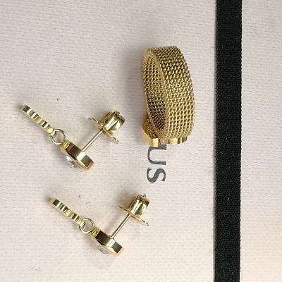 China High Quality Dress Dress Touses Luxury Original Gem Bear Earrings Fashion Jewelry 316 Stainless Steel Vintage for sale