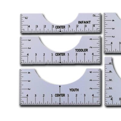 China Professional Measuring Tools Rulers Measure Rulers Custom T-Shirt T-Shirt Ruler for sale