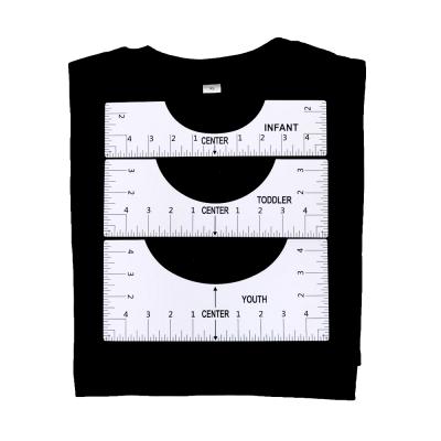 China Professional Measuring Tools Rulers Measure Rulers Custom T-Shirt T-Shirt Ruler for sale