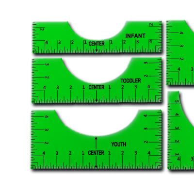 China Custom Tool Guide Cutting Rulers T-shirt T-shirt Measuring Ruler for sale