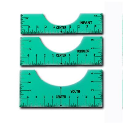 China Tools T-shirt Alignment Tool T-shirt Measuring Guide Printed Cutting T-shirt Ruler T-shirt Ruler for sale