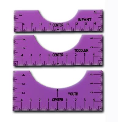 China Measuring Tools Cutting Guide T-shirt Printed Professional Printed Ruler for sale