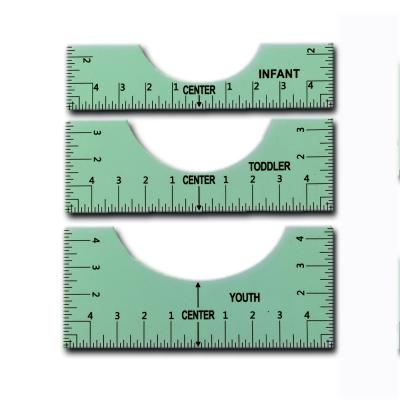 China Professional Tools T-shirt Guide Design T-shirt Alignment Tool T-shirt Measuring Ruler for sale