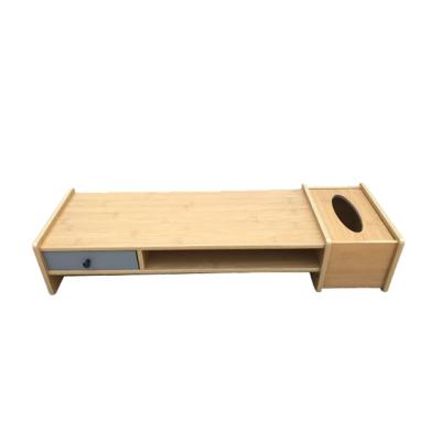 China Premium Custom Made Storage Organizer Stable Support Wooden Monitor Stand for Office School and Home for sale