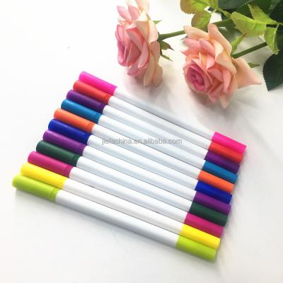 China 100 Color Dual Tip Brush Coloring Pen with Tip and Brush Fineliner Tip Art Marker Set for sale