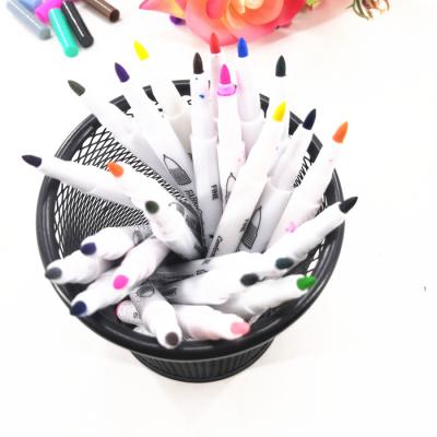 China Washable or Unwashable Permanent Fabric Marker Pen Waterproof 24pcs Pack Set for sale