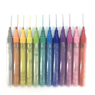 China Non-Toxic Solid Color Art Marker Pens Permanent Paint Acrylic Paint for sale