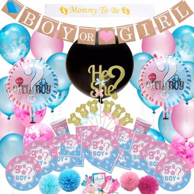 China For Wedding New Product Party Decoration Baby Shower Boy Or Girl Gender Reveal Party Supplies for sale