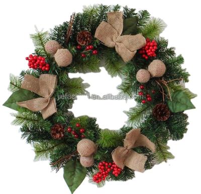 China New PVC Quality Hot Fashion Christmas Decoration Funny Christmas Wreath for sale