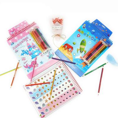 China Back To School Notebook Colorful Pencil Stationery Set For Kids Customized for sale