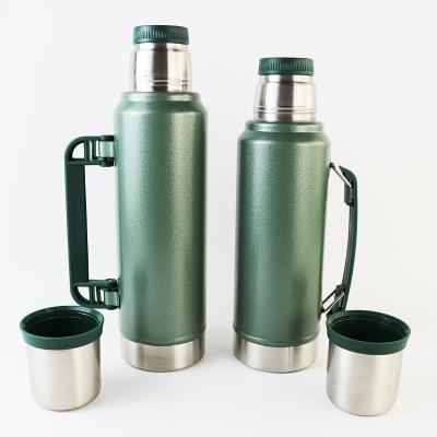 China PORTABLE Classic 1000ml Vacuum Insulated Green Stanleys Wide Mouth Travel Bottle 18/8 Stainless Steel Thermos Flask Mug Keep Cold Hot for sale