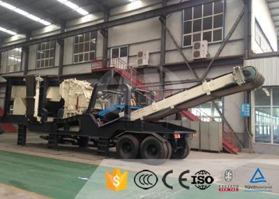 China Customized Mobile Stone Crusher Plant With Steel Diesel , Mobile Jaw Crusher for sale